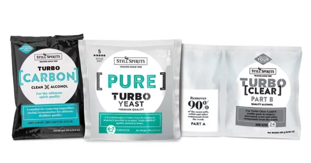 Still Spirits confezione lievito distillato triplo. Pure Turbo Brewing System - Confezione da 2