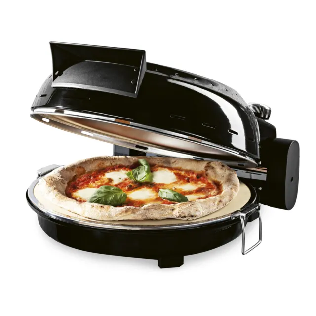 GourmetMAXX Pizzaofen Pizza Maker 1800W mit Pizzastein Mini Back Ofen elektrisch