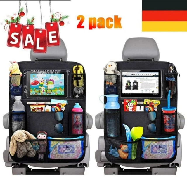 2tlg Auto Rücksitztasche Autositzschoner Organizer Rückenlehnenschutz Für Kinder