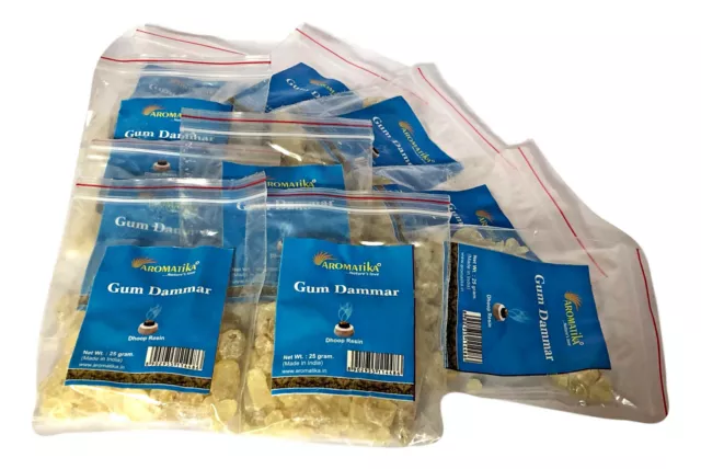 Wholesale Gum Dammar Resin Incense XXL-250g (10x25g) Bulk Damar Premium Grade