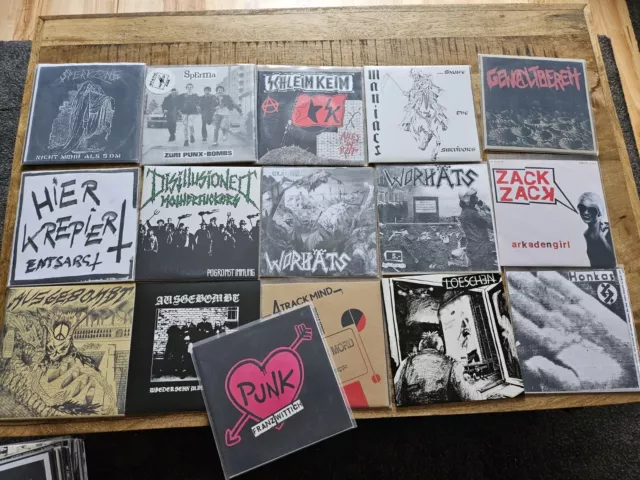 PUNK SAMMLUNG 16x PUNK deutschpunk SCHLEIMKEIM slime buttocks HC anarcho DIY