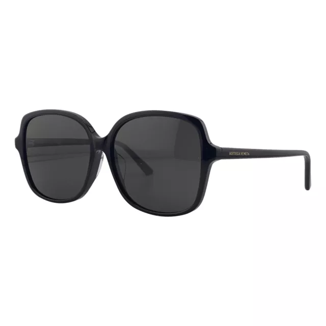 BOTTEGA VENETA Black Oversized Women's Sunglasses 56mm 16mm 140mm - BV1053SA 001