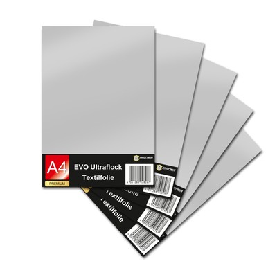 Lot de 5 films de transfert A4 Parfait pour planter 5er Set Standard Colours Film textile thermocollant sur textile 