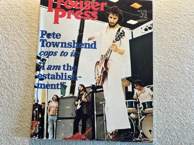 THE WHO Set Of 2 Trouser Press Magazine #’s 14 & 19 Keith Moon FREE SHIPPING