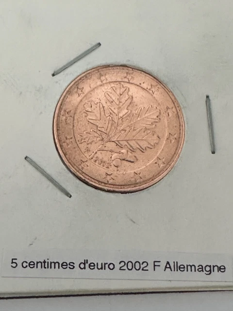 Pièce De 2 Euro Allemagne 2002 – Lettre F (Stuttgart) – Bon état