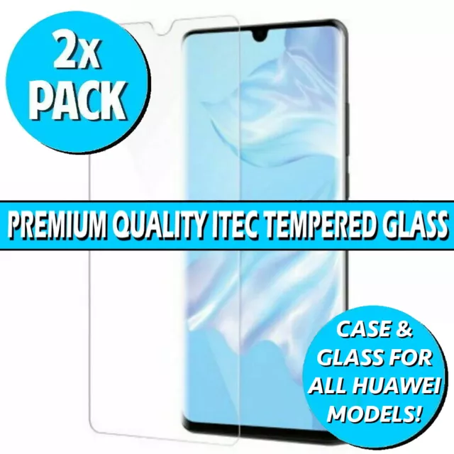 Gorilla Glass Screen Protector For Huawei P20 Pro Lite P Smart 19 P30 Gel Case