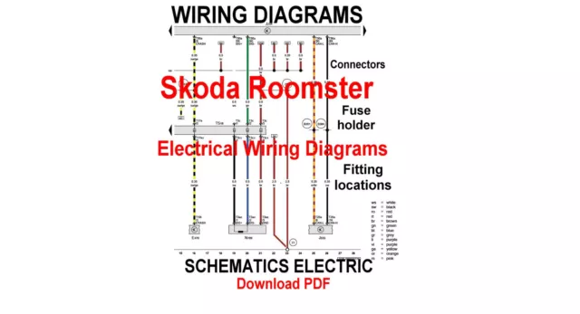 SKODA ROOMSTER  Electrical Wiring Diagrams Original Factory PDF Manual