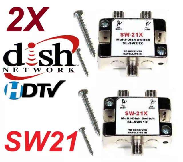 2 X Sw-21 Switch - Dish Network Multi-Switch Dishnet Sw21 Lnb 119 110 129 Bell