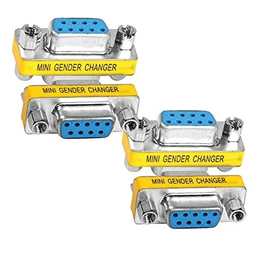 MEIRIYFA DB9 Gender Changer D-SUB 9 Pin RS-232 Connector Serial Port Cable Co...