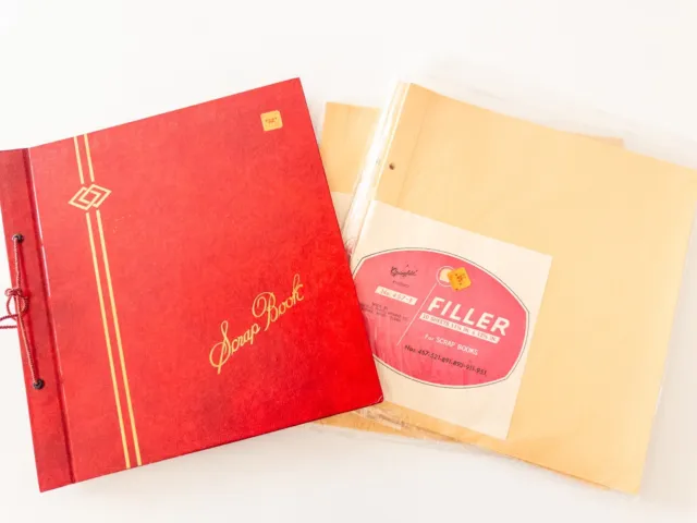 Vintage unused Scrapbook and 3 unopened packages of filler pages