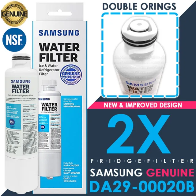 2X DA29-00020B Internal Samsung Fridge Filters for SRF717CDBLS, SRF677CDBLS
