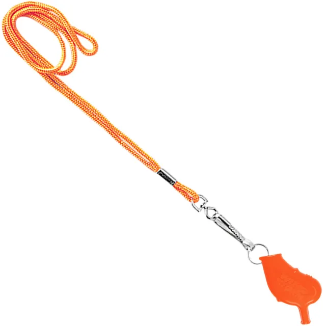 Windstorm All Weather Personal Safety Whistle with Breakaway Lanyard - Orange
