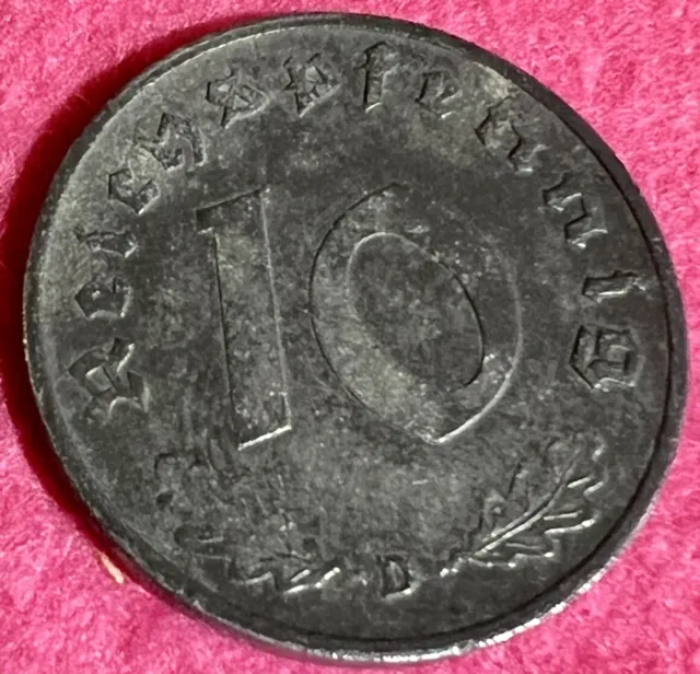 III. Reich  10 Reichspfennig  1941-D