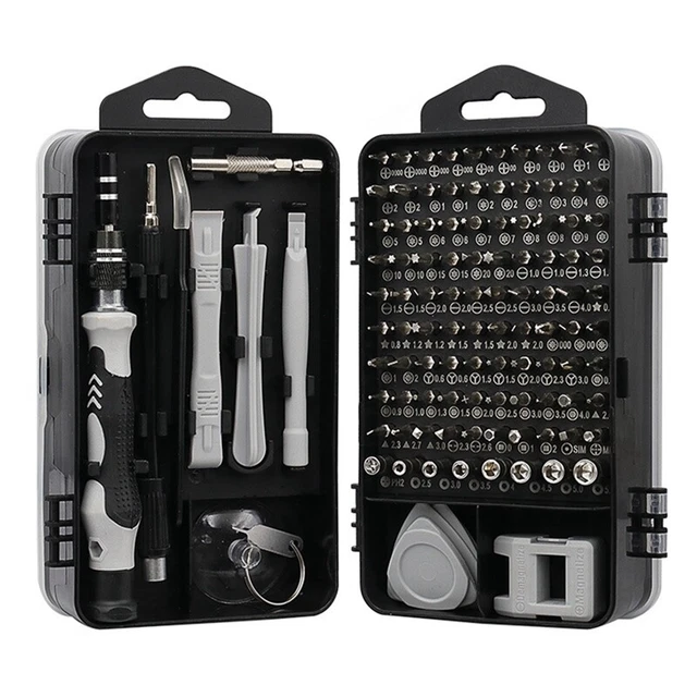 Screwdriver Set 115 in 1 for Laptops Phone Watch Tablet Electronic Device F6U8