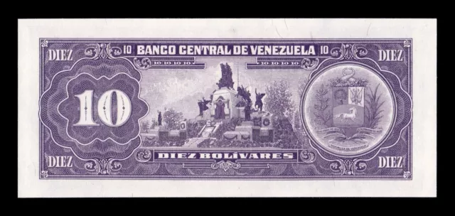 Venezuela 10 Bolivares 1992 Pick 61c SC UNC 2