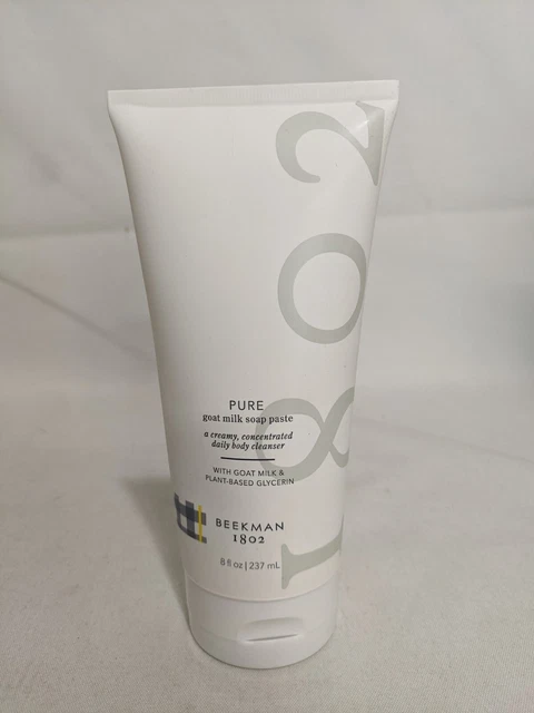 Pasta de jabón de leche de cabra pura Beekman nueva sellada 8 oz sin perfume