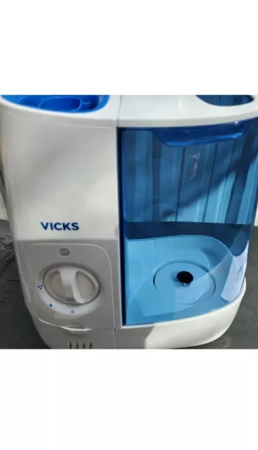 🌦 Vicks Warm Mist Humidifier, White and Blue Model#VWM845V1👌GOOD CONDITIONS‼️ 3