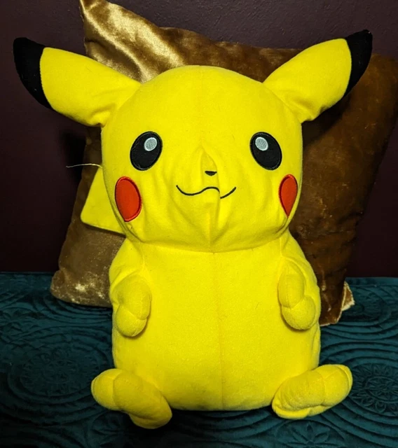 LICENSED POKEMON PIKACHU Plush Toy Factory Kids Large 14" Authentic