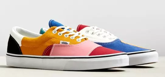 VANS ERA PATCHWORK MULTICOLOR 7 --11 marshmallow slip on cap checkerboard yacht