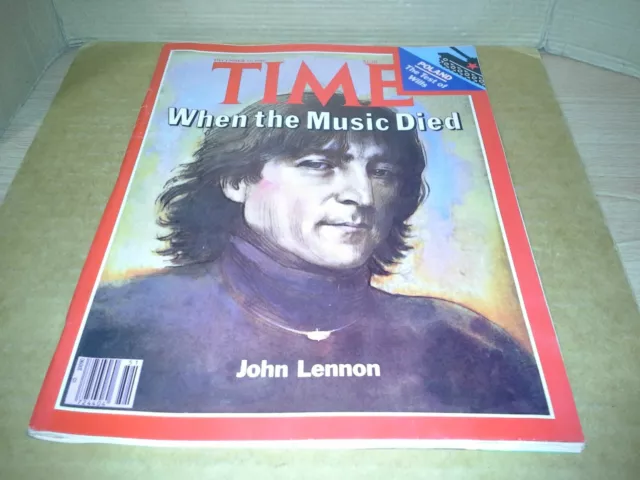 December 22, 1980 TIME Magazine Cover Feature: When The Music Died John Lennon