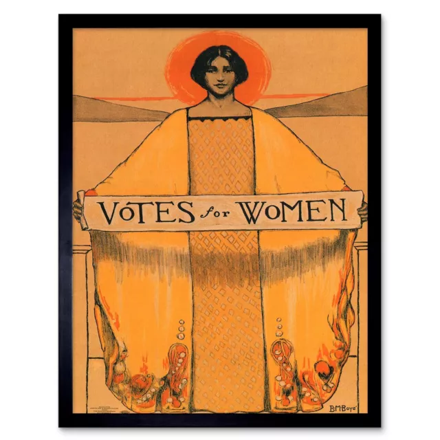 Political Propaganda Suffrage Women Usa Votes Vintage Advertising Framed Print