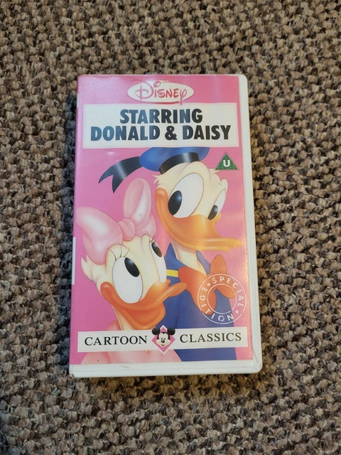 DISNEY CARTOON CLASSICS Starring Donald And Daisy VHS Video Tape £3.00 ...