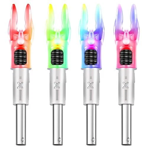 X Lighted Nocks for Arrows .204â€/.233â€/.244â€/.246â€ with On/Off Switch