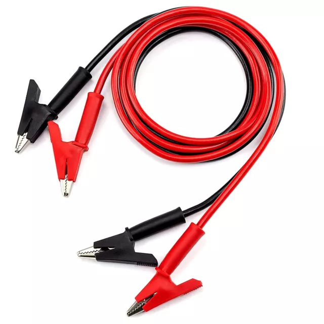 KAIWEETS Alligator Clips Electrical Test Leads Set 15A Jumper Wires Heavy Duty