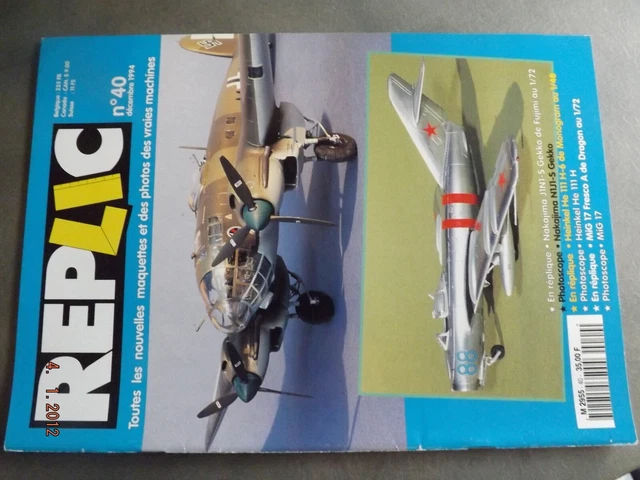 T.0 Replic N°40 N1J1-S Gekko / Heinkel He 111 H-6 / MiG 17 Fresco A