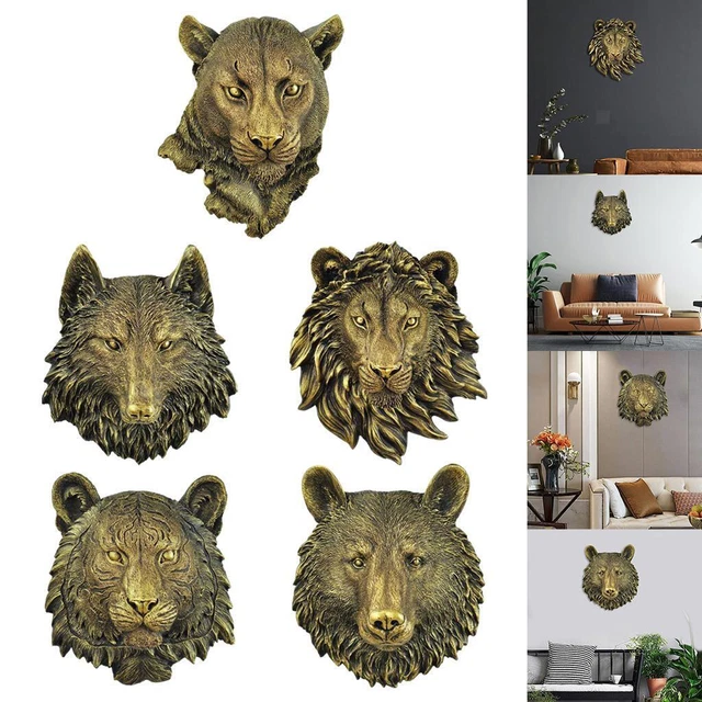 Faux Hanging Wall Büste Skulptur Wohnkultur, Wanddekorationen für Wohnzimmer