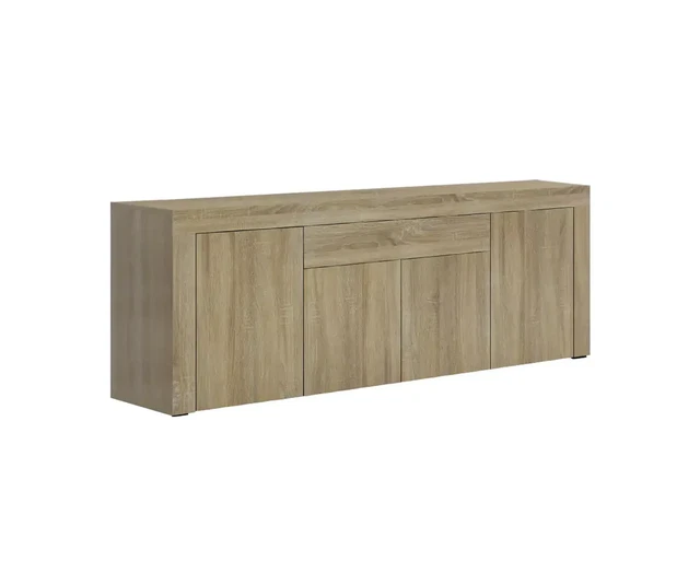 BUFFET SIDEBOARD Storage 4 Doors Cupboard Hall Wood Hallway