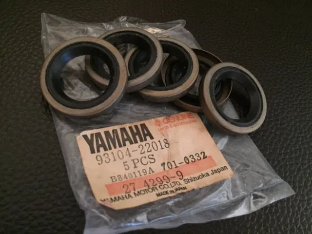 Yamaha AT1 CT1 DT100 DT125 DT175 IT175 YAS1 YZ125 Oil Seal 93104-22018 5Pcs NOS