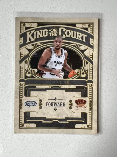 2009-10 Crown Royale Tim Duncan King of the Court #3 San Antonio Spurs