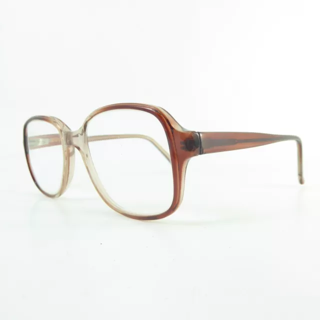 Vintage Look Women Brown Plastic Full Rim TJ1886 Glasses Frames Eyewear
