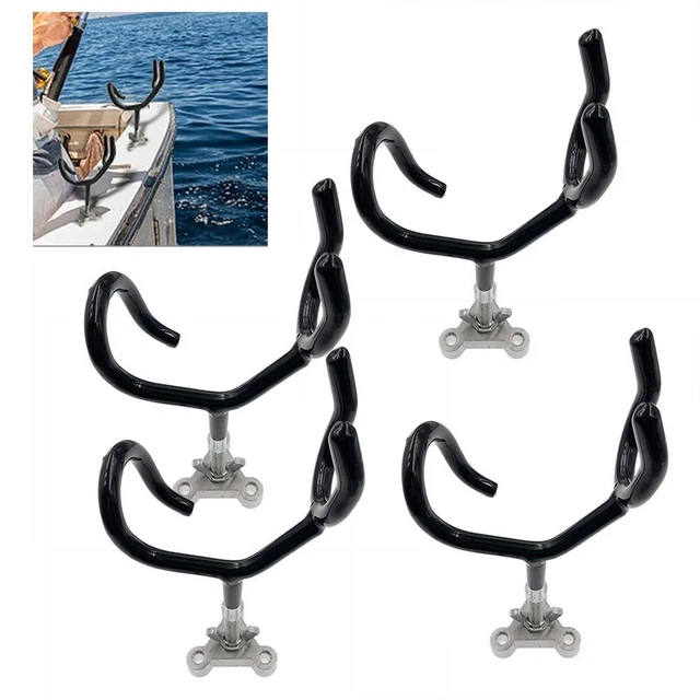 Supports De Canne à Pêche Pour Bateau FreeTec - Acier Inoxydable 316, Angle 30°, 2 Pièces - Fixation Sécurisée