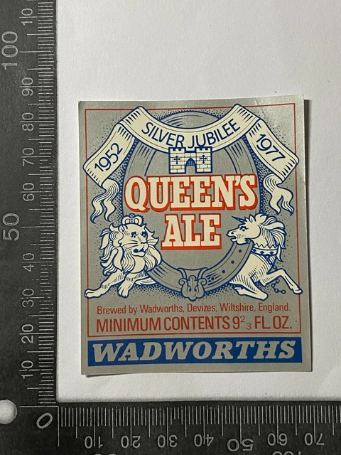 Original Beer Label #270 - Wadworth Queens Ale