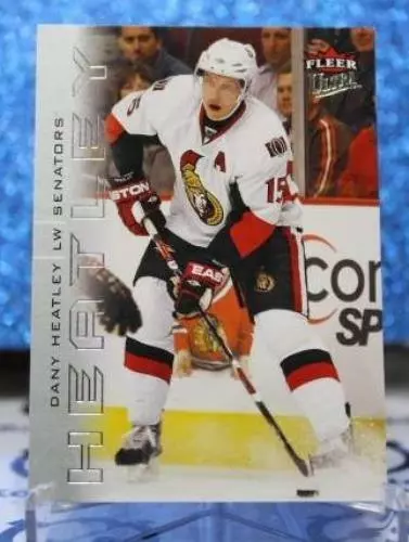 Dany Heatley # 103 Fleer Ultra 2009-10 Ottawa Senators Nhl Hockey Trading Card