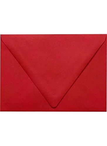LUXPaper A7 Contour Flap Invitation Envelopes | 5 1/4" x 7 1/4" | Ruby Red | ...