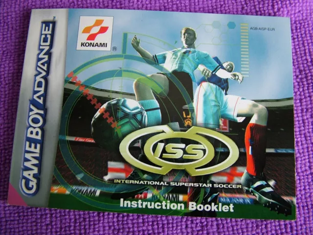 International Superstar Soccer  Manual Instructions ONLY  Gameboy Advance GBA