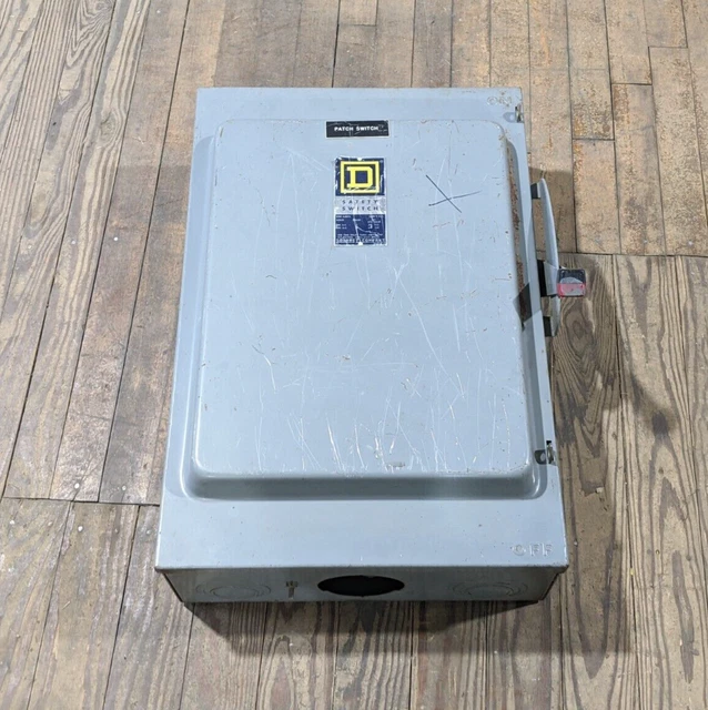 Square D H364N Safety Disconnect Switch 200A 3P 600V 150HP Max Fusible 200 Amp