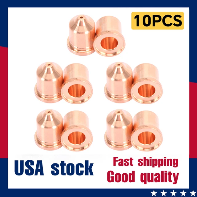 10 Pcs 220941 Fits Hypertherm Powermax 45XP/65/85/105 MRT/HRT Aftermarket Nozzle