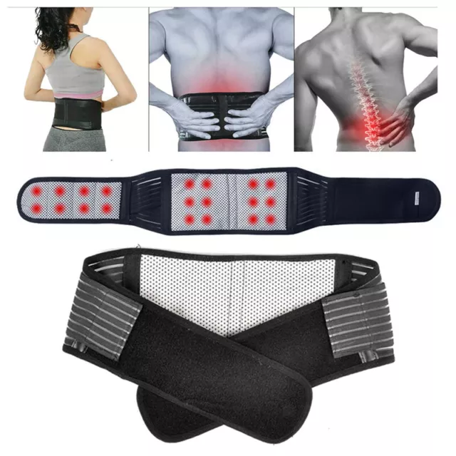 Soporte magnético para la espalda alivio del dolor lomos inferiores correa cintura L