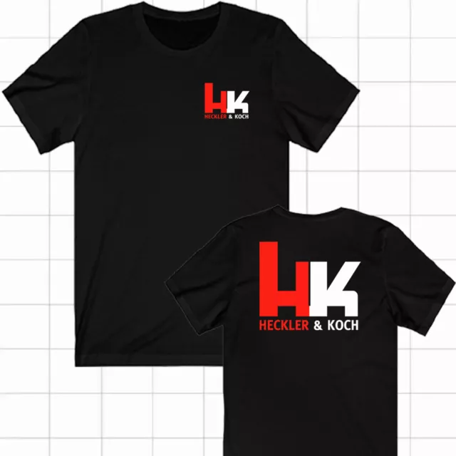 HECKLER & KOCH HK Logo Firearms Men's Black T-Shirt Size S-5XL $13.99 ...