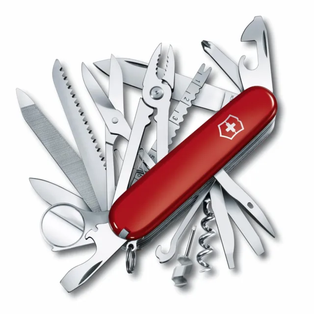 VICTORINOX Knife Swiss Camp ‎1.6795-X4 Red Stainless Steel Blade 91mm Handle NEW