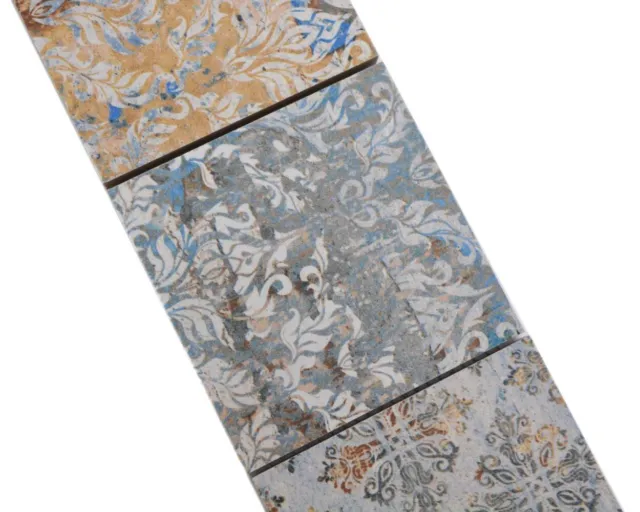 Bordo mosaico bordo ceramica vintage listello decorativo colorato multicolore WB23BOR-95CV