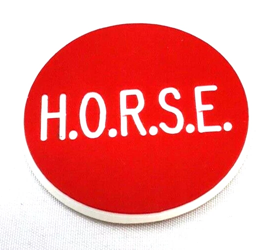 Lammer 1.25" H.O.R.S.E. (RED/WHITE) ******~BRAND NEW~******:E