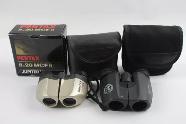 2 x BINOCULARES compactos Inc Canon y Pentax Jupiter con caja y estuche original FUNCIONANDO 2 x BINOCULARES compactos Inc Canon y Pentax Jupiter con caja y estuche original FUNCIONANDO