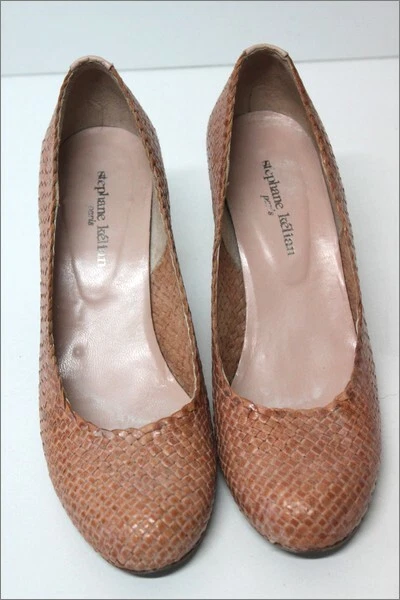 Escarpins Cuir Stéphane Kélian - Taille 36 (3.5 UK), Marron Foncé, Talon Bobine, Occasion