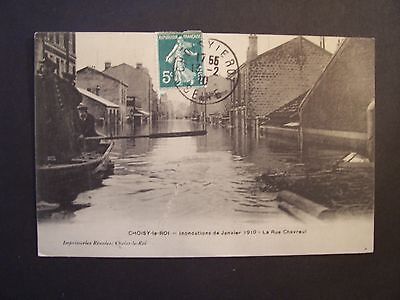 CPA - (94 - Val de Marne) - Choisy-le-Roi - Inondations de 1910 - Rue Chevreuil