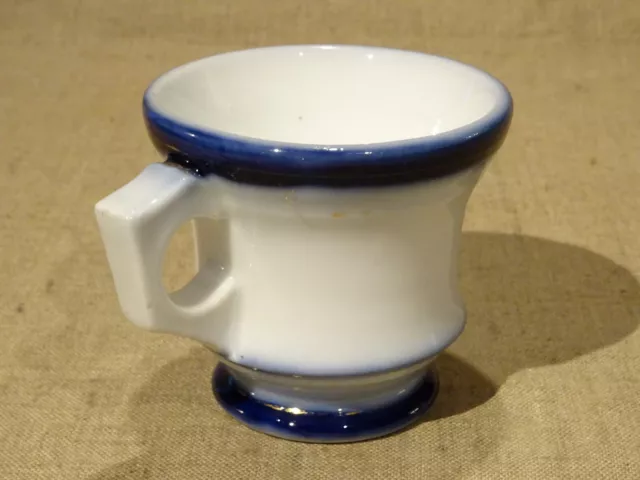 Ancienne tasse brulot de café en porcelaine liserés bleuet doré   XIX ème